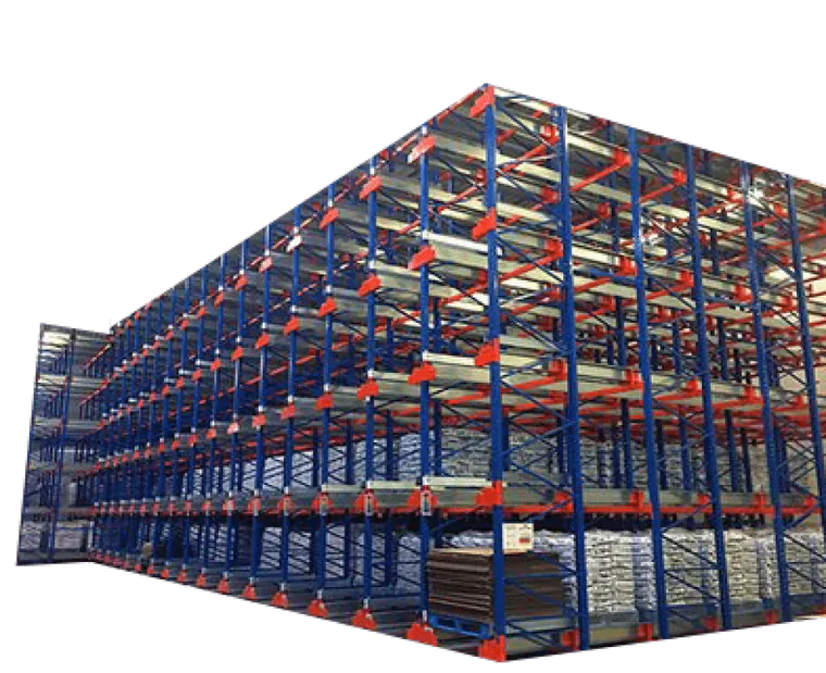 ASRS high-density yarn storage racking with shuttle
